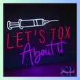 thumbnail image 2 of Shinelab Let's Tox About It Neon Sign, Botox Filler Wall Art Light, Beauty Salon Wall Decor 01191, 2 of 4