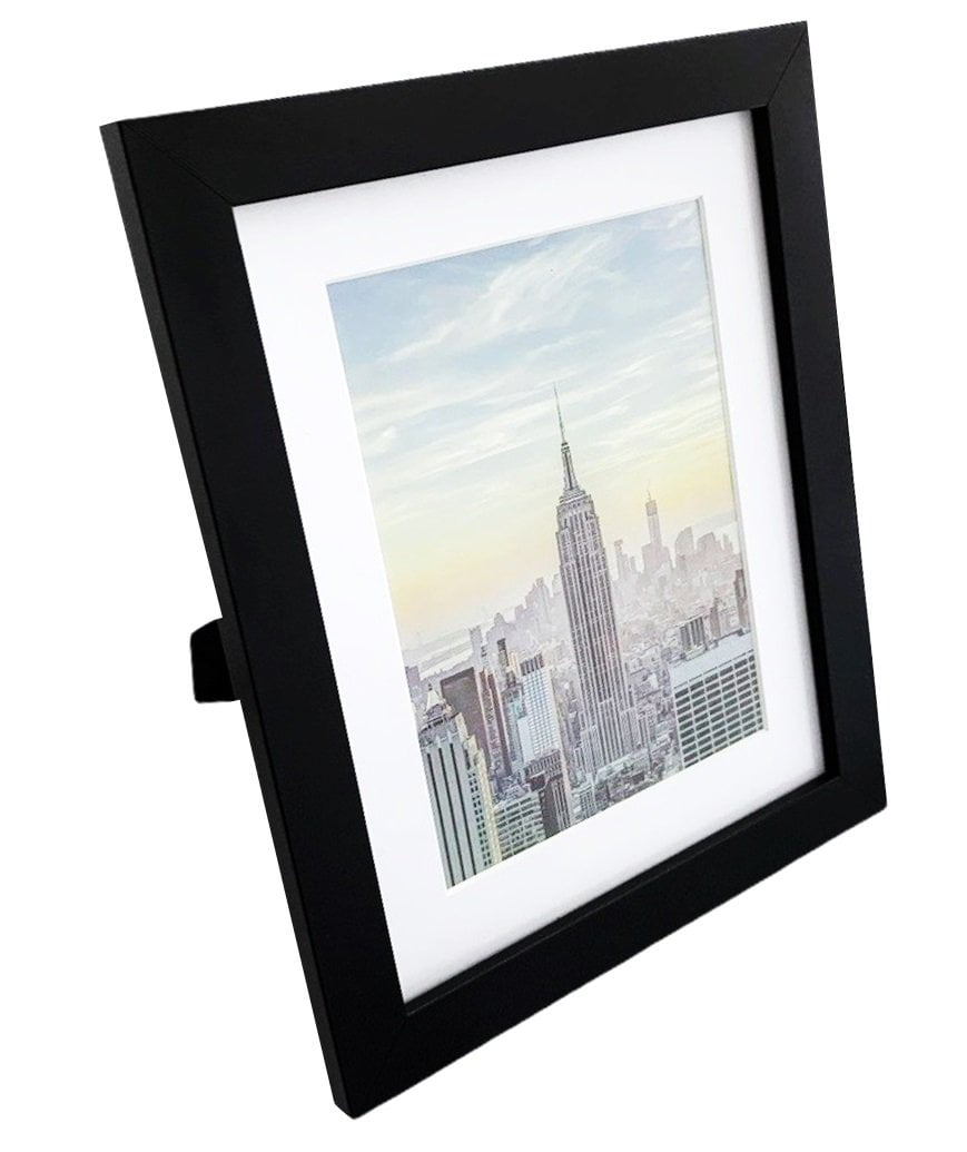 3 or 10 PACK Mat for 5x7 Glass Front 1 Frame Amo 6x8 Black Wood Picture Frame 