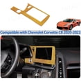 thumbnail image 5 of TINKI Soft Carbon Fiber GPS Screen Frame Compatible with Chevrolet Corvette C8 Stingray 2020-2023 Navigation Screen Trim Sticker, Center Display Frame Trim Cover Decoration, 5 of 10