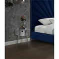 thumbnail image 2 of Pemberly Row Contemporary Silver Metal 1 Storage Drawer Nightstand, 2 of 5