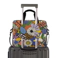 thumbnail image 2 of FORMRS 16" Laptop Bag Carrying Sleeve Case with Handle Travel Shoulder Briefcase, Blue Floral, 2 of 8