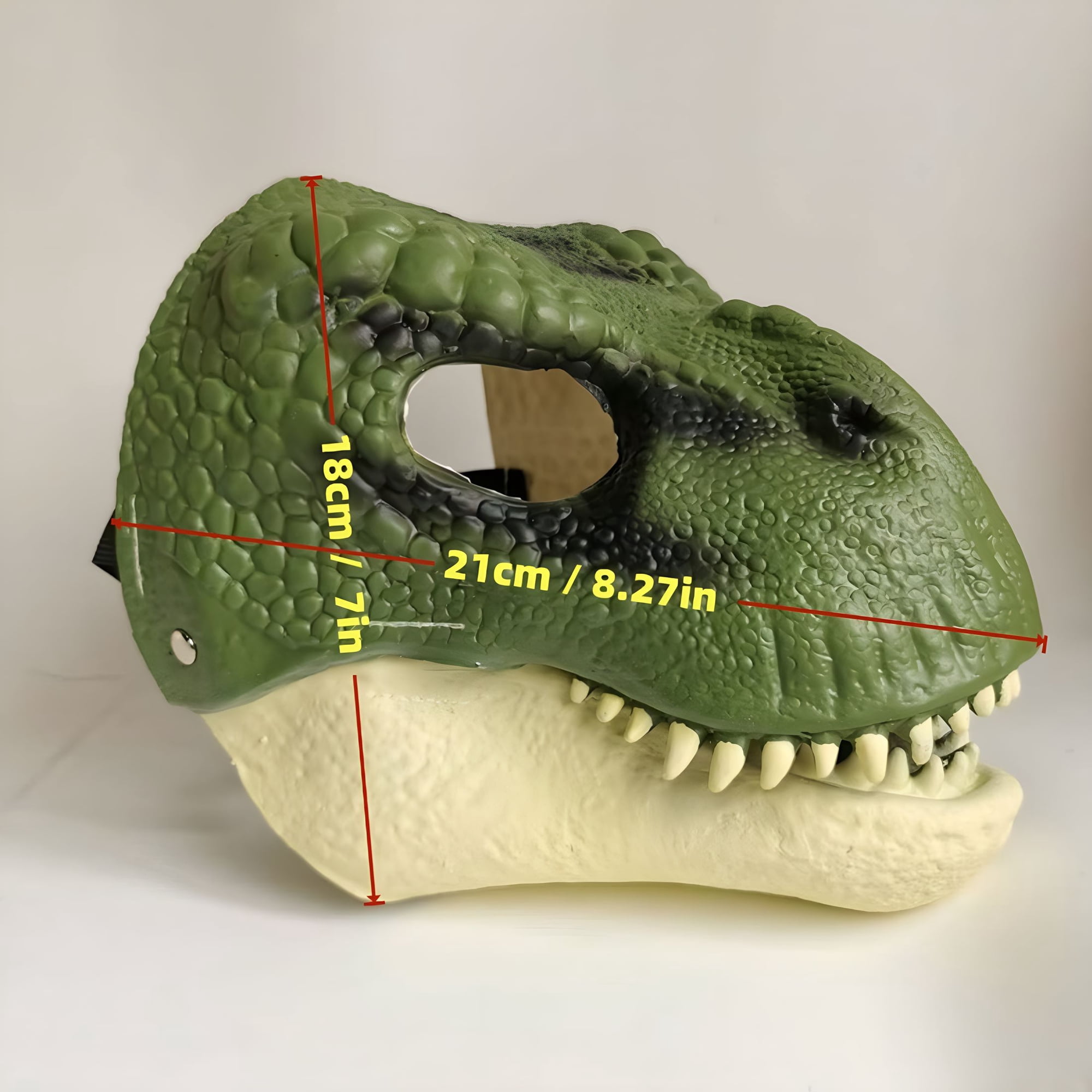 BESTSKY Dinosaur Dog Mask with Moving Jaw,Latex Pet Costume for Halloween,Funny Animal Mask for Party,Cosplay,Photo Props