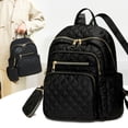 thumbnail image 2 of Faraee Womens Backpack Purse Waterproof Nylon Designer Fashion Daypacks Work Travel Handbags Ladies Casual Shoulder Bag Black, 2 of 9