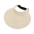 thumbnail image 1 of WEIYLL Womens Sun Hat Straw Sunscreen Empty Top Solid Color Large Brim Beige Beach Caps, 1 of 5