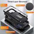 thumbnail image 2 of Étui de Protection Antichoc pour iPhone 12 Pro avec Support Bon Marché et Fin, 2 of 5