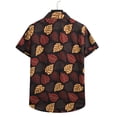 thumbnail image 4 of TAIAOJING Mens Hawaii Button Down Shirts Short Sleeve Loose Flower Shirt Hawaiian Flower Shirt, 4 of 4