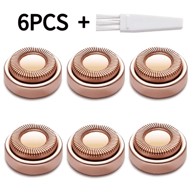 CHOK Lot de 6 Têtes de Rechange Épilation du Visage Têtes de Rechange pour Rasoir pour le Visage pour Femmes