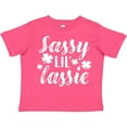 thumbnail image 3 of Inktastic Saint Patrick's Day Sassy Lil' Lassie with Shamrocks Boys or Girls Toddler T-Shirt, 3 of 5