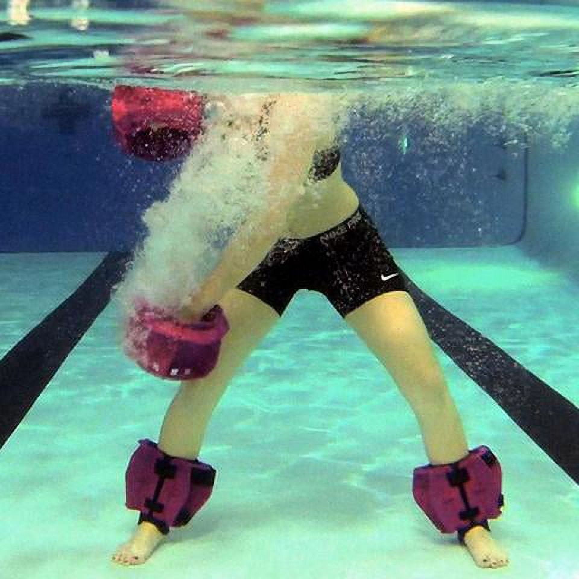 Aquastrength Resistance Aquatic Blue Fins - Drag Resistance Pool Exercise Equipment for Lower Body