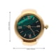 thumbnail image 4 of Reloj de dedo con números romanos, anillo de cuarzo redondo, joyería unisex, para mujer, hombre, Navidad, cumpleaños, fiesta, dorado., 4 of 6