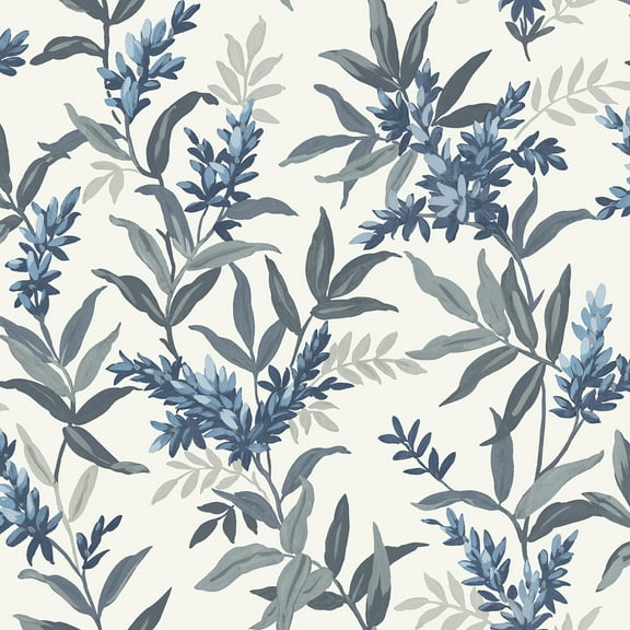 Belgravia Decor Olivia Blue Floral Wallpaper