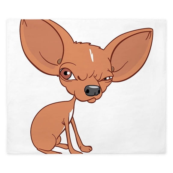 CafePress - Grumpy Chihuahua - King Duvet Cover, Printed Comforter Cover, Unique Bedding,