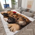 Area Rug Rectangle Carpet For Living Room, Animal Print Love