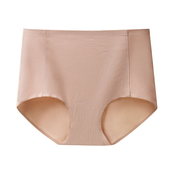 ShomPort Seamless Underwear for Women High Waisted Comfortable No Show Briefs Stretchy Full Coverage Panties
