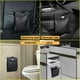 thumbnail image 5 of Smart LED Cubo de basura para automóvil Bolsa de basura impermeable Lado del pasajero Bolsillo de almacenamiento de cuero artificial Fugas Reutilizable Viajes Oficinas portátiles Inodoro Botes de basura Negocios Negro BANYUO Electrónica, 5 of 6