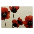 thumbnail image 2 of Pratyus Red Flowers Linen Cloth Indoor Outdoor Table Placemats Set of 4 for Dining, Birthday Parties, Christmas, Buffets - Home Decoration 18x12in, 2 of 8