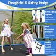thumbnail image 3 of Topbuy Trampoline 12FT Recreational Trampoline with Ladder Enclosure Safety Pad and Anti-Rust Galvanized Steel Frame Blue, 3 of 9