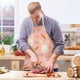 thumbnail image 1 of Easter Home Printing Linen Imitation Apron Kitchen Fouling Multi Functional Apron, 1 of 3