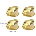 thumbnail image 2 of 4pcs Gold Plated Hip-hop Teeth Braces Hip Hop Single Teeth Grill Caps for Adults, 2 of 8