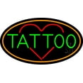 thumbnail image 1 of Tattoo Heart LED Neon Sign 13 x 24 - inches Black Square Cut Acrylic Backing, with Dimmer - Premium built indoor Sign for Storefront, Store interior, Workshop, Studio., 1 of 7