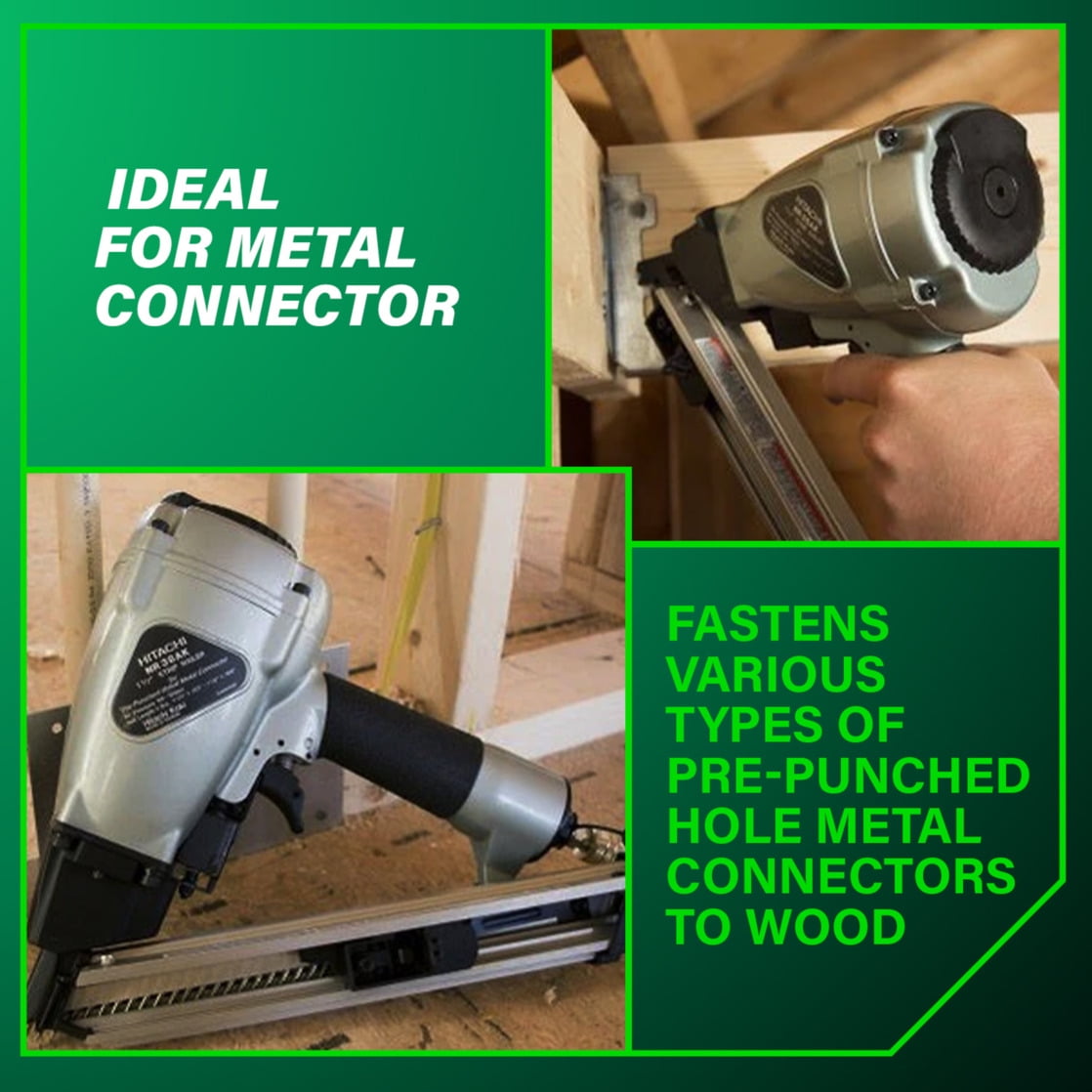 Metabo HPT 23 Gauge Metal Connector Nailer, NR38AK