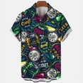 thumbnail image 5 of Camisas hawaianas casuales de verano, camisetas de manga corta con estampado 3D de moda urbana, camisas de playa con solapa, ropa para hombre de alta calidad, 5 of 5
