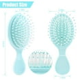 thumbnail image 2 of Mini Detangling Hair Brush for Wet and Dry Hair, Travel-Sized BLUE Hairbrush for Men, Women, and Kids – Compact & Lightweight, 2 of 5