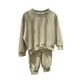thumbnail image 4 of Conjuntos de blusas y camisas de cuello redondo y manga larga para niños y niñas, sudaderas de manga larga, sudaderas de manga larga, conjunto de top y pantalón para conjuntos deportivos casuales, con, 4 of 4