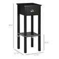 thumbnail image 3 of 29" 2-Tier Side Table with Storage, Elegant End Table for Living Room, Bedroom, Black, 3 of 9