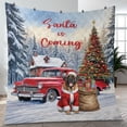 thumbnail image 4 of Santa is Coming Mastiff Merry Christmas Xmas Noel Truck Tree Quilt Blanket Mastiffs Dog Lover Gifts Idea Cozy Comforter Throw Blanket - 02023, 4 of 5