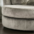 thumbnail image 3 of Furniture of America Transitional Fabric Hendricks Accent Chair, Gray, 3 of 7