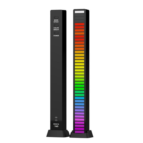 TB&W Colorful Tube 40 LED Voice-Activated Ambient Light Bar RGB Music Atmosphere Lamp
