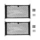 thumbnail image 1 of Paquete de 2 redes de carga grandes para maletero, red de bolsillo de malla de almacenamiento de barcos con 4 tornillos de montaje y ganchos integrados de 18.0 x 9.8 in., 1 of 5