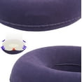 thumbnail image 4 of TRIANU Inflatable Donut Cushion for Tailbone Pain, Hemorrhoids, Sciatica, Relief Cushion for Office Chair, Car, Seats, Travel, Wheelchair, Dark Blue, 4 of 9