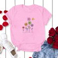 thumbnail image 4 of Birdeem T-Shirt Décontracté pour Femmes Imprimé Col Rond Manches Courtes Chandail Blouse Tops, 4 of 5