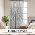 thumbnail image 5 of Dznils Black Lace Sheer Curtains 72 inch Long 2 Panels, Rod Pocket Sheer Window Drape, 60" W x 72" L, 5 of 11