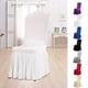thumbnail image 1 of Funda elástica para sillas de comedor | Protector de respaldo de poliéster elástico | Ajuste universal 37,4"x15,75" | Negro, azul, vino, morado, oro rosado, gris, blanco | Tapicería fácil de, 1 of 6