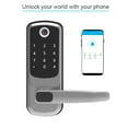 thumbnail image 4 of Electronic Smart Door Lock With Biometric Fingerprint / Password /Smart Card / Key Unlock/ USB Emergency Charger ,Corrosion-Resistant, 4 of 7