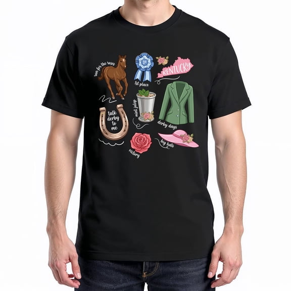 Talk Derby To Me T-Shirt – Horse Racing Theme – Kentucky Derby Fan Wear