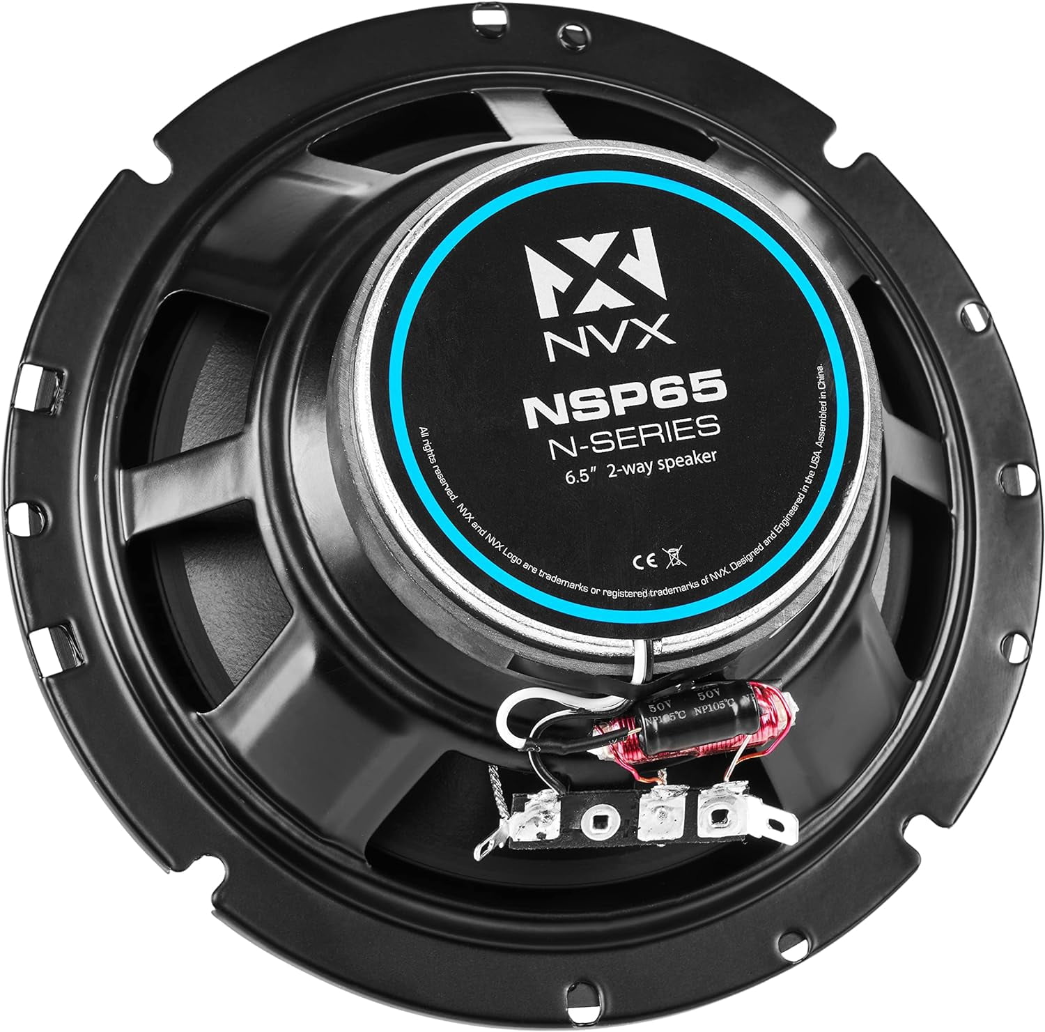 NVX Front Door 6.5" Coaxial Car Speaker Upgrade Pack for 1987-1996 Ford F-250 F-350 F-150 540W Peak