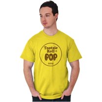 Tootsie Roll Pop Banana Flavored Candy Men's Graphic T Shirt Tees Brisco Brands M