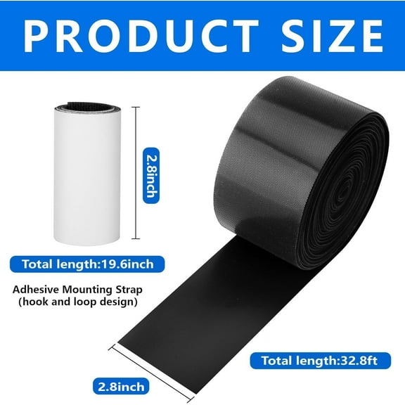 Ebaokuup 32.8 feet Adjustable Sofa Gap Blocker, Stops Items Sliding Under Furniture, Includes 19.6 inch Adhesive Straps