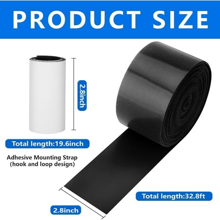 Ebaokuup 32.8 feet Adjustable Sofa Gap Blocker, Stops Items Sliding Under Furniture, Includes 19.6 inch Adhesive Straps