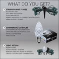 thumbnail image 2 of Wintergreen Lighting C7 Cool White OptiCore Faceted LED Pathway Light Kit, 25 Lights, 12" Spacing, Green Wire, 25 ft, 2 of 8
