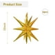 thumbnail image 2 of Globos de aluminio LAIAMER con forma de estrella en forma de estrella 4D con forma de estrella en forma de cono x6, color dorado, 2 of 6