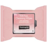 4 Pack - Neutrogena Oil-Free Cleansing Wipes Pink Grapefruit 25 Wipes Each