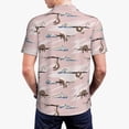 thumbnail image 4 of Balery Cloud Sloth Printed Men’s Short Sleeve Polo Shirt, Midweight Men's Shirt,Golf Polo shirts -Small, 4 of 9