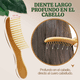 thumbnail image 3 of Peine Natural Bambú Cerdas Anchas Ecológico Cabello Sano, 3 of 7