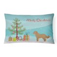 thumbnail image 1 of Carolines Treasures CK3822PW1216 Tan Cockapoo Christmas Tree Canvas Fabric Decorative Pillow, 1 of 4