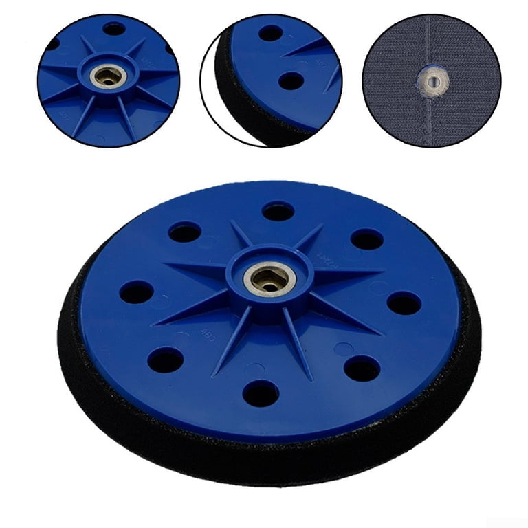 2 Pack 125mm 8 Holes Soft Foam Round Buffing Pads 125mm Buffing